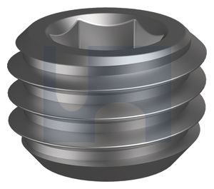 PRESSURE PLUG HEX PLAIN - LEVEL SEAL ALLOY STEEL 1/4